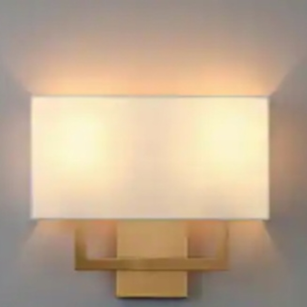 Brass 2 Light Wall Sconce Home Lamp Lighting